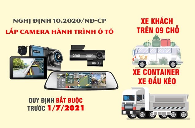 Lắp camera giám sát hành trình xe ô tô 2021