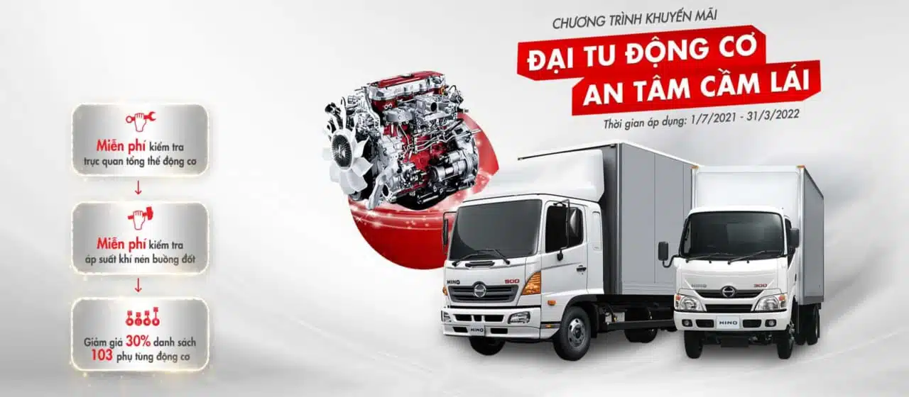 Đại tu động cơ Hino