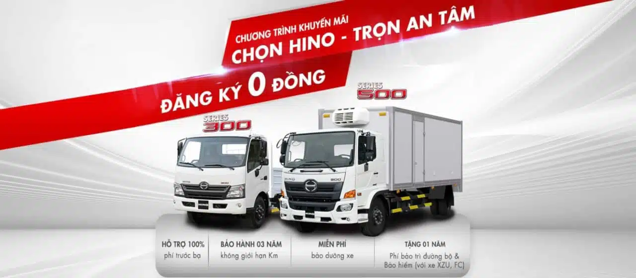 Khuyến mãi đăng ký Hino