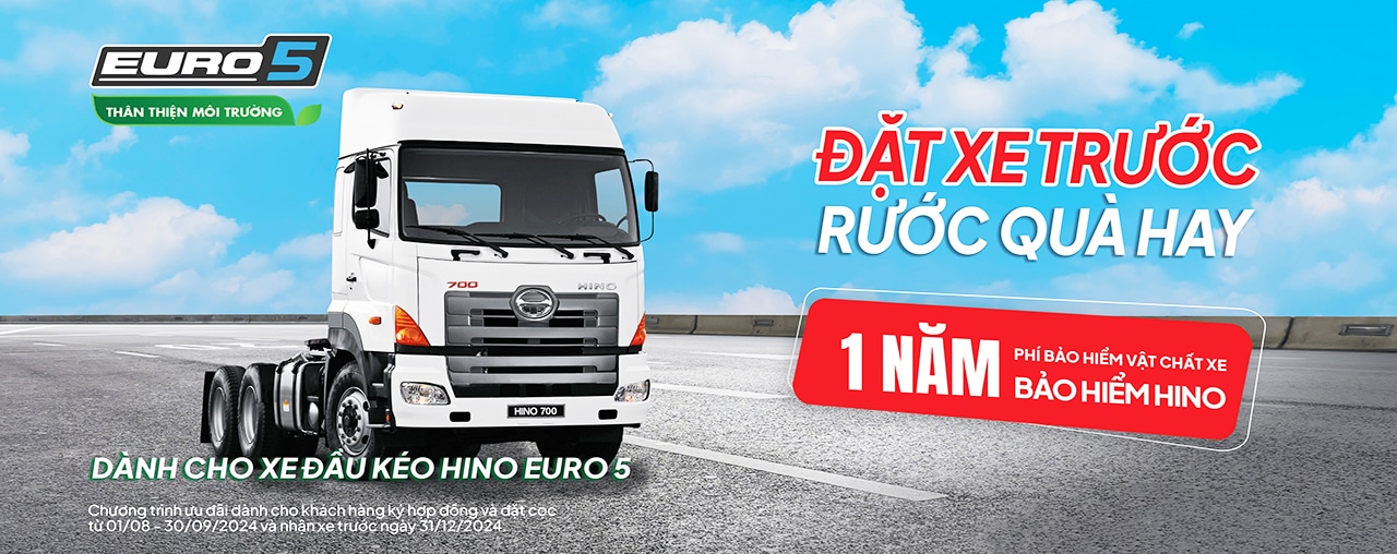 Ưu Đãi Xe Đầu Kéo Hino Euro 5