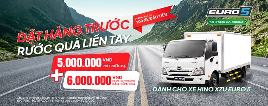 Xe Tải Hino XZU Euro 5
