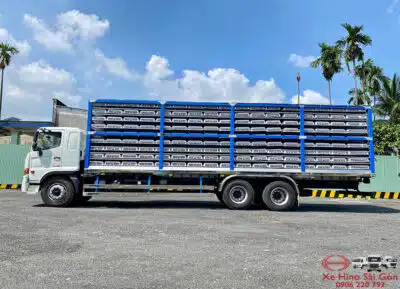 Xe Tải Hino FL8JW8A 15 Tấn Thùng Chở Gia Cầm 495 Lồng