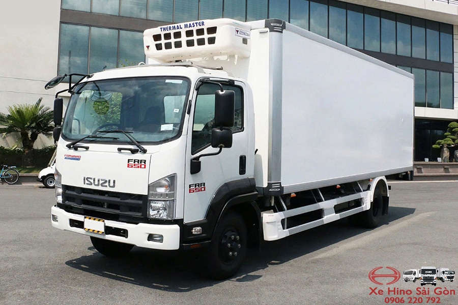 Xe Tải Isuzu FRR650 6.5 Tấn Thùng Đông Lạnh 6.7m