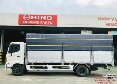 Xe Tải Hino FC9JNTC 6.5 Tấn Thùng Mui Bạt Nhôm 7.3m