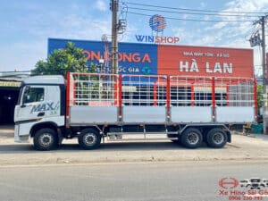 Xe Tải Howo Max 4 Chân Thùng Mui Bạt Nhôm 9.7m