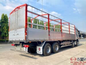 Xe Tải Howo Max 4 Chân Thùng Mui Bạt Nhôm 9.7m