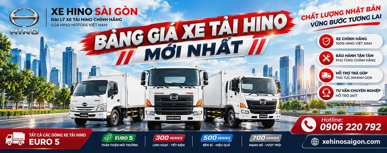 Bảng Giá Xe Tải Hino Mới Nhất 2026