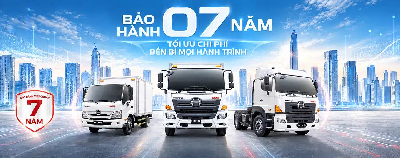 Bảo Hành Hino Chính Hãng 7 Năm