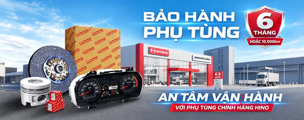 Bảo Hành Phụ Tùng Hino 6 Tháng